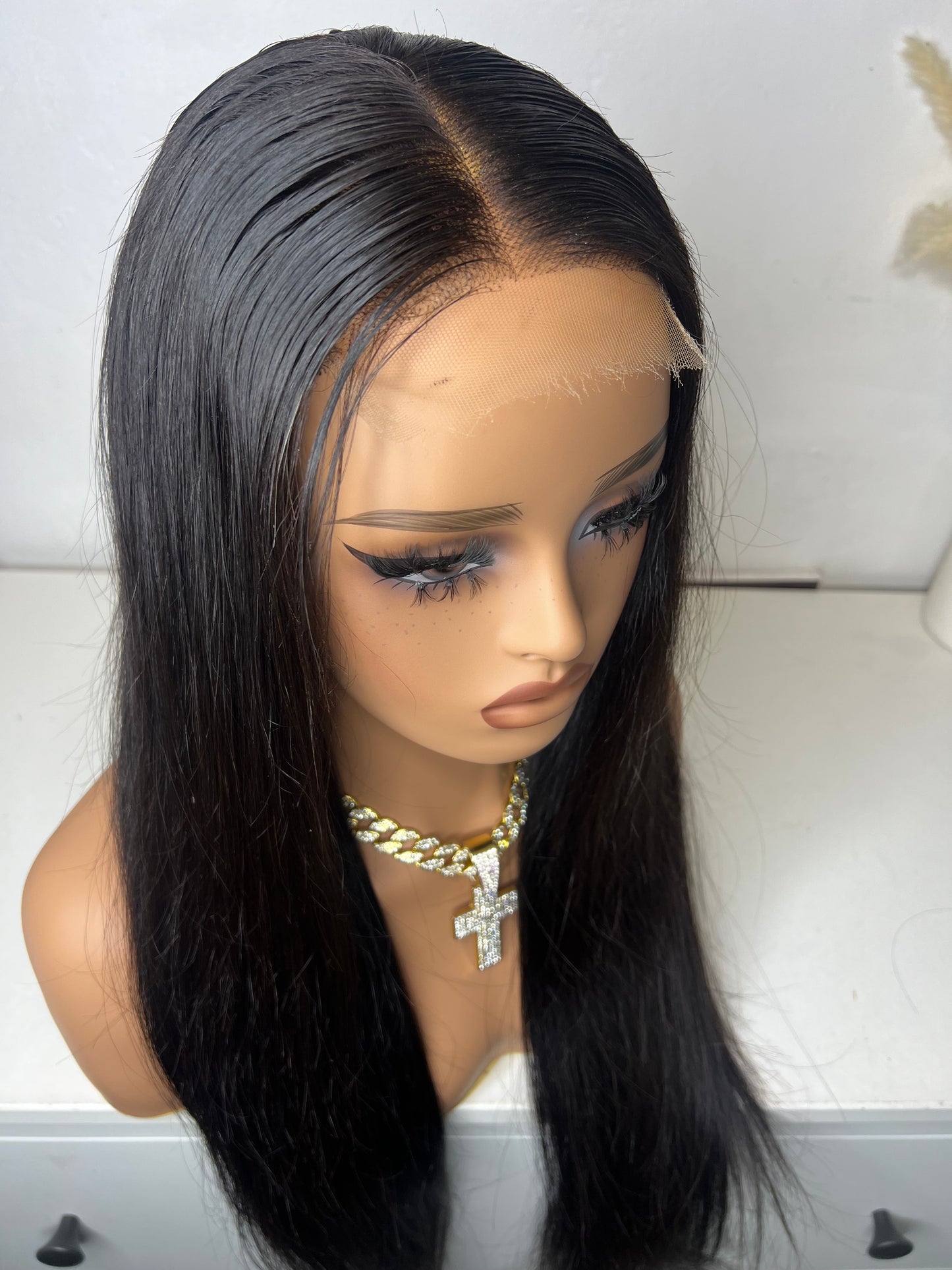 Top Virgin hair hd lace 4x4 180% straight 22 inch m cap
