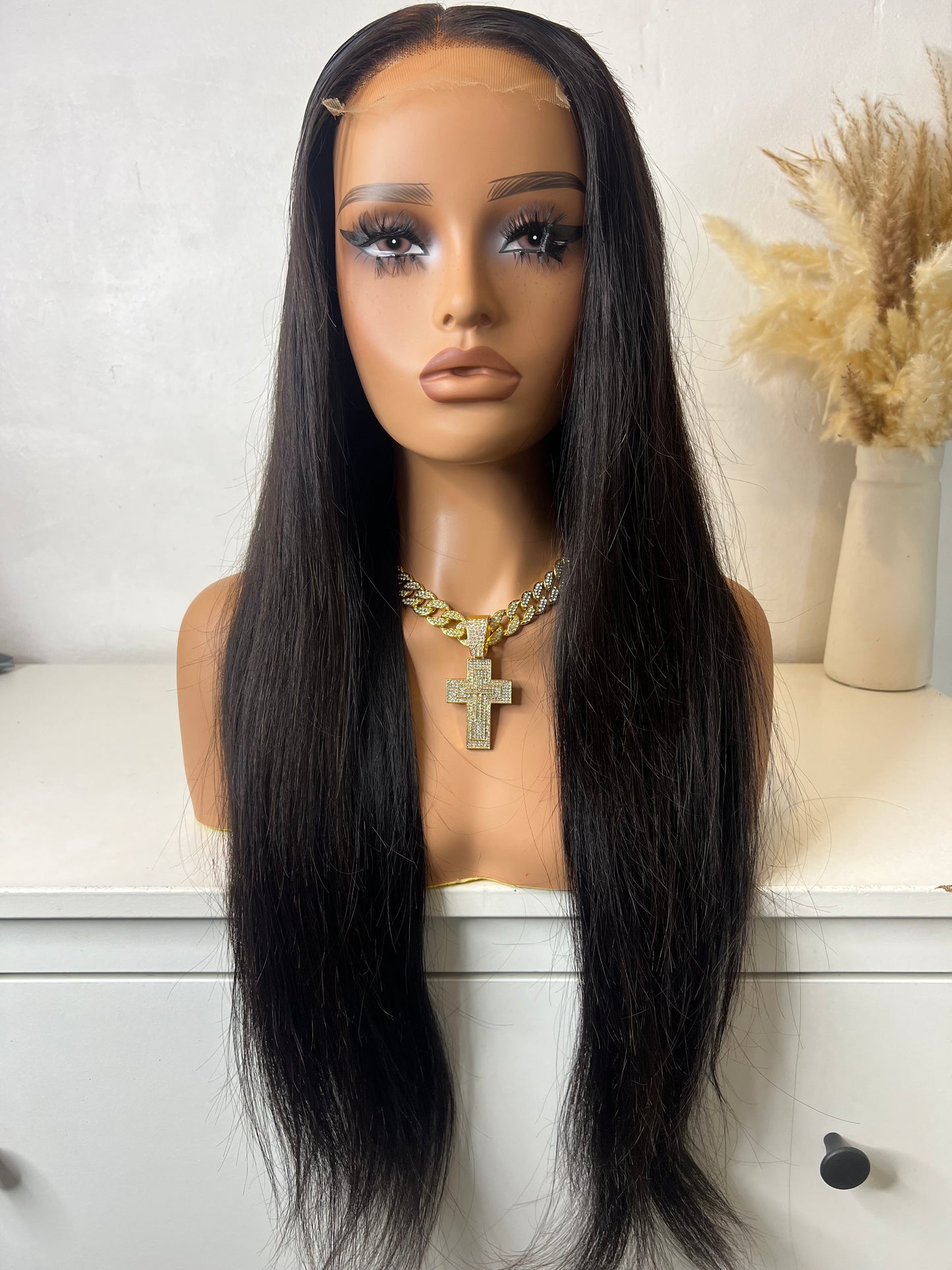 Top Virgin hair hd lace 4x4 180% straight 22 inch m cap