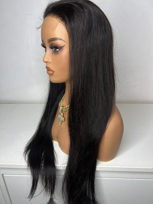 Top Virgin hair hd lace 4x4 180% straight 22 inch m cap