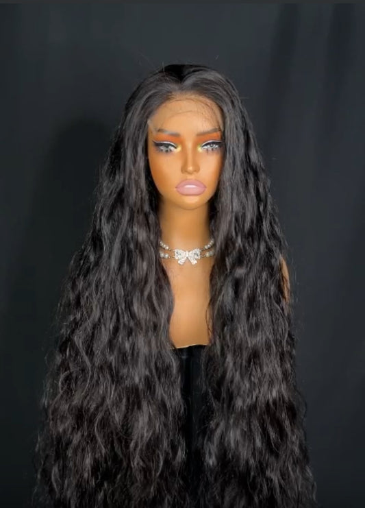 Raw Burmese body wave 13x4 hd wig 180% 30 inch